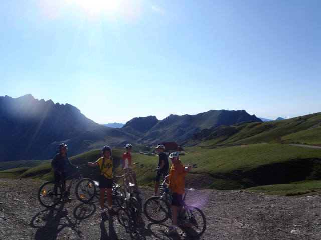  Sharing a bicycle with the family 